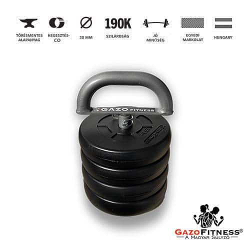 GazoFitness® Állítható Kettlebell /Össz 11,5 Kg/ – 2. kép