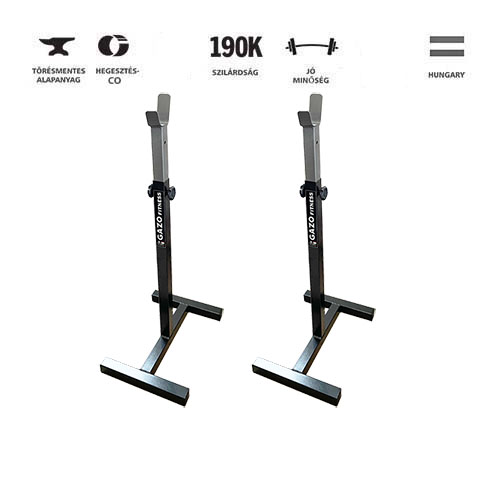 GazoFitness® Állítható Mobil Súlyzóállvány