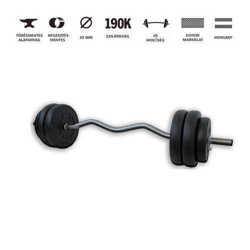 GazoFitness® Francia Rudas Súlyzó 27Kg