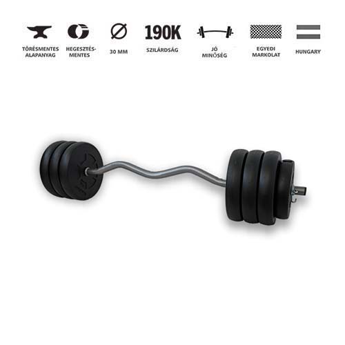 GazoFitness® Francia Rudas Súlyzó 37Kg