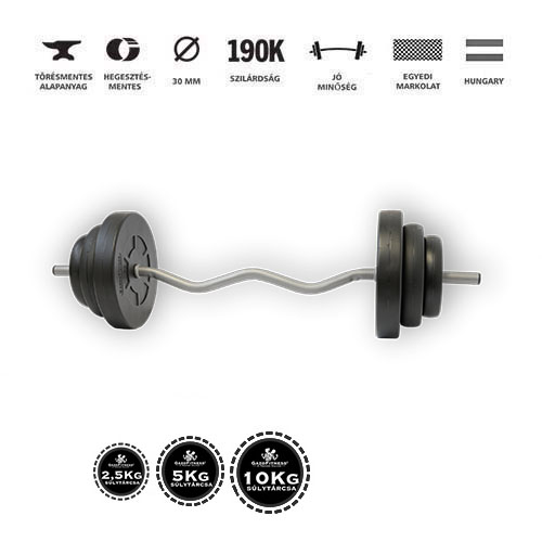 GazoFitness® Francia Rudas Súlyzó 38 Kg