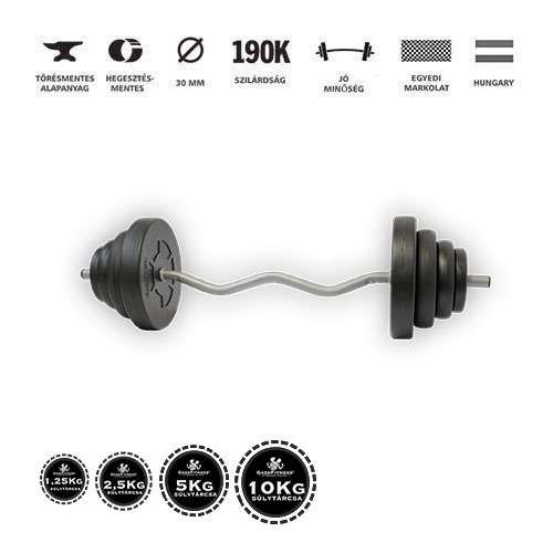 GazoFitness® Francia Rudas Súlyzó 41 Kg