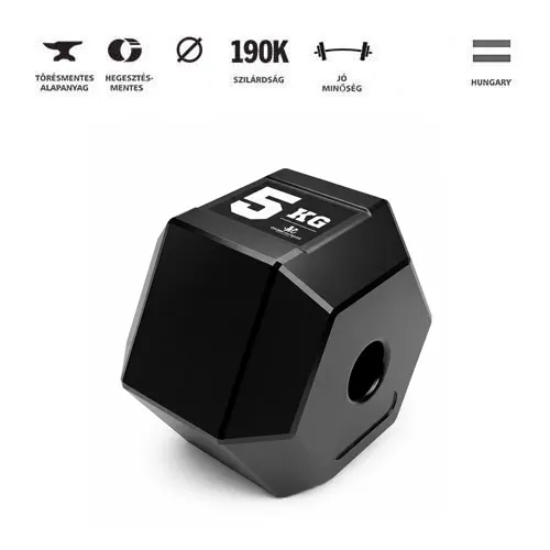 GazoFitness® Hardcore Hatszögletű Súlyzó Csomag (Összesen: 36 kg) – 6. kép