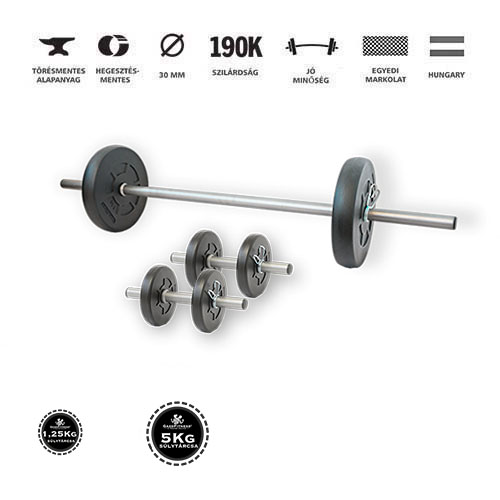 GazoFitness® Hardcore Készlet 18Kg
