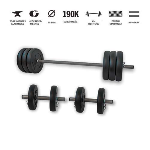 GazoFitness® Hardcore Szett /Össz:45 Kg/