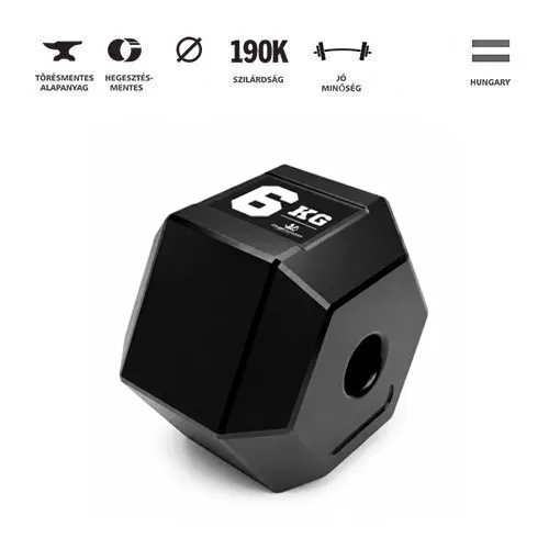 GazoFitness® Hexagon Súlytárcsa 6 kg