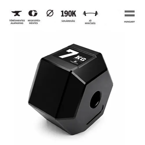 GazoFitness® Hexagon Súlytárcsa 7 kg