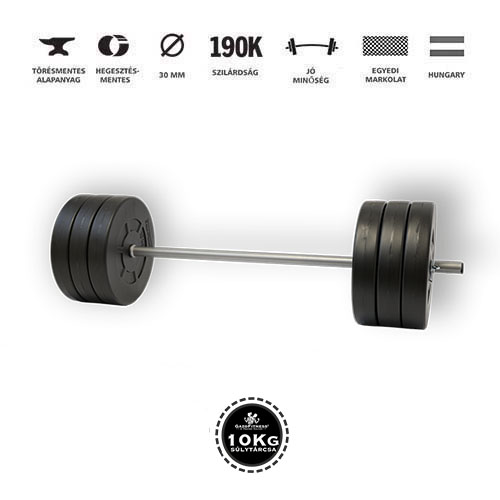 GazoFitness® Kétkezes Súlyzó 67 Kg (150 cm hosszú rúd)