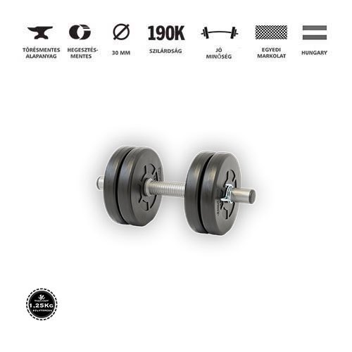 GazoFitness® Kézi Súlyzó 1 x 5,5 Kg (Össz:5,5 Kg)