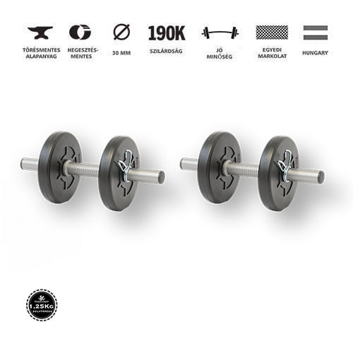 GazoFitness® Kézi Súlyzó 2 x 3 Kg (Össz:6 kg)