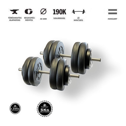 GazoFitness® Kézi Súlyzó 2x23Kg(46Kg)
