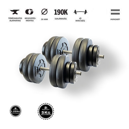 GazoFitness® Kézi Súlyzó 2x25,5Kg(51Kg)