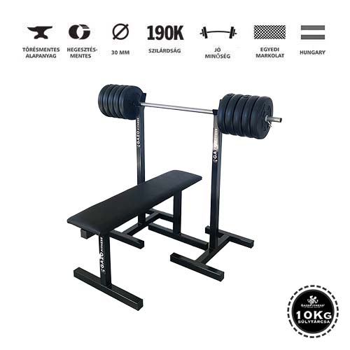 GazoFitness®Mobil Állvány + Pad+ Állítható Kétkezes Súlyzó 105 Kg