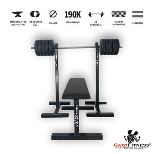 GazoFitness®Mobil Állvány + Pad+ Kétkezes súlyzó /Össz 55 Kg/
