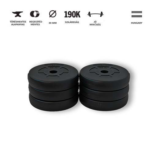 GazoFitness® Súlytárcsa 6x2,5 Kg (15 Kg)