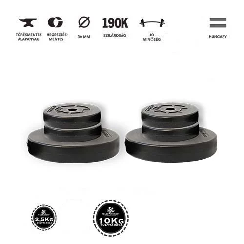 GazoFitness® Súlytárcsa Csomag 2x15 Kg (össz:30 Kg)