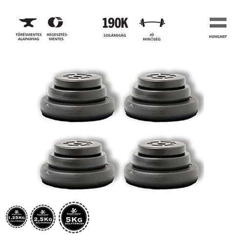 GazoFitness® Súlytárcsa Csomag  2x17,5 Kg (Össz:35 Kg)