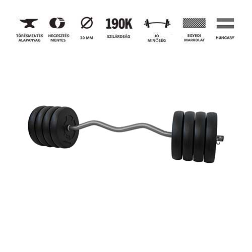 GazoFitness® Szuperszett Csomag 112 Kg (Menetes kézisúlyzórúddal) – 4. kép